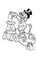 Donald Duck kleurplaat 21